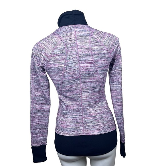 Lululemon Runderful 1/2 Zip Space Dye Camo Berry Rumble Multi / Black - Picture 2 of 7